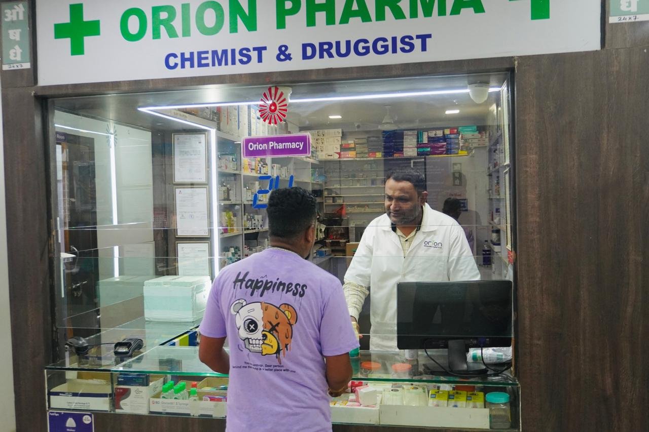 Orion Pharma chemist and druggist counter